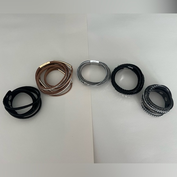 Lot of Wrap Bracelets 5 Total Snap & Magnetic Clasp - Picture 12 of 15